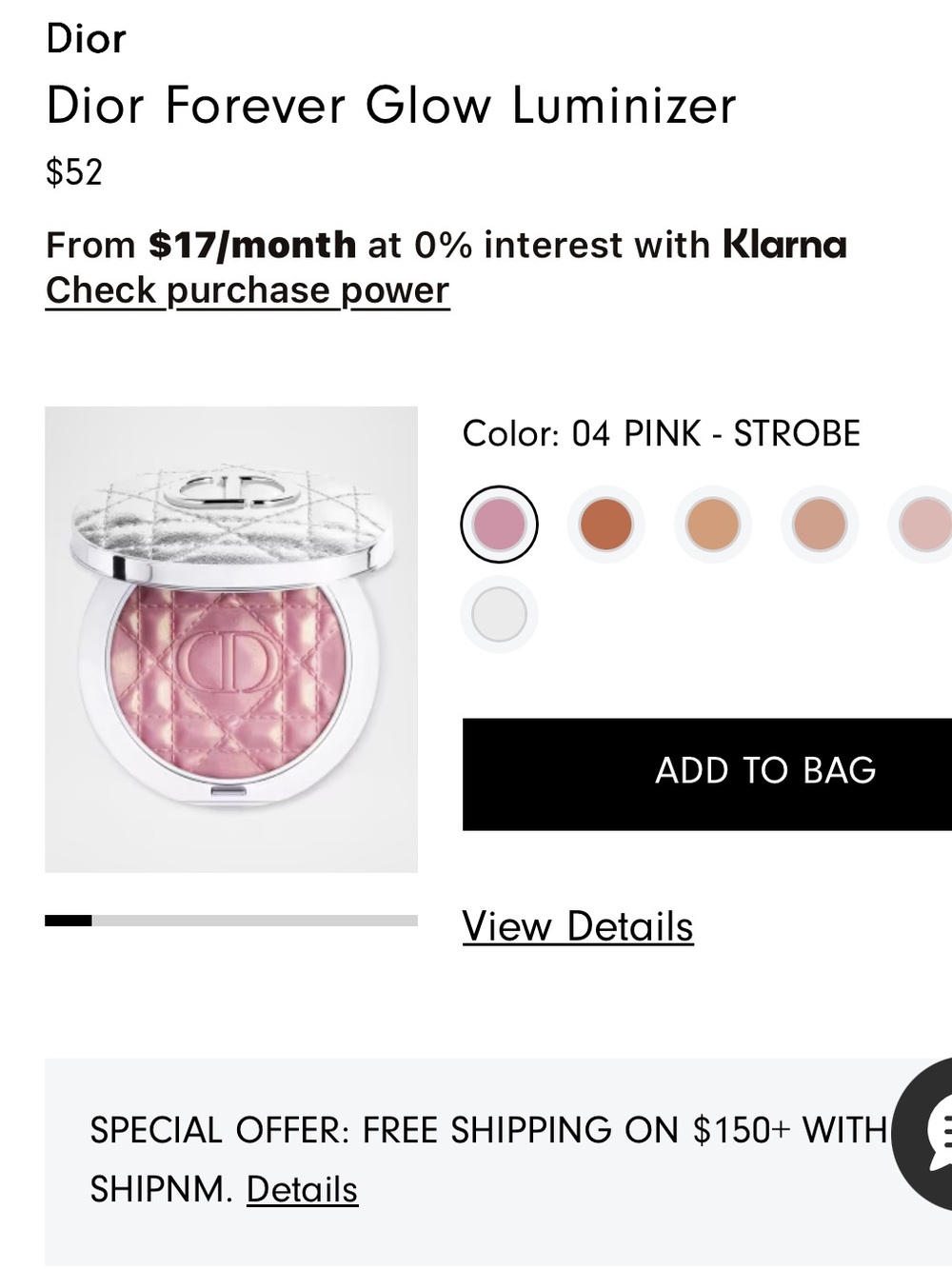 Dior
Dior Forever Glow Luminizer 04 PINK STROBE